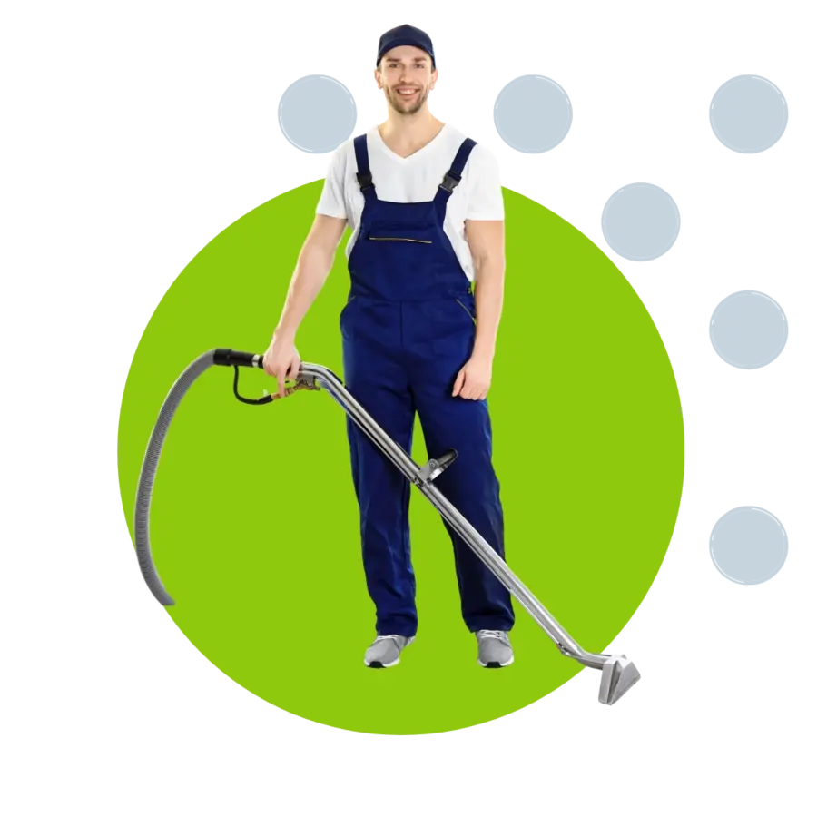 Specialist carpet and couch cleaning technician